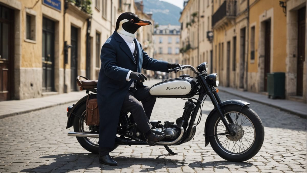 Monsieur Pingouin prépare votre voyage à deux roues